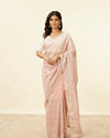 alt message - Mohey Women Baby Pink Stone Work Saree image number 0